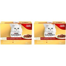 Prime Parça Sığır Etli Yaş Kedi Maması Multipack 85 Gr. (12 Al 9 Öde) (2 Paketi)
