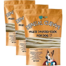 Prime Beyaz Çubuk Köpek Ödül ve Çiğnemi Kemiği- 40 Adet Maxi Paket (3 Paketi)