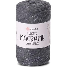 Prime El Örgü Ipi Twısted Macrame 3mm Lurex, 758, 4X250 gr