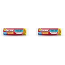 Prime Cook Ekonomik Büyük Çöp Torbasi Mavi 65 x 80 Cm, 20'li Rulo 2li Paket