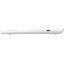 Prime Everest KB-BT82 Q Kablosuz Beyaz/gümüş Mac/win//ıos Uyumlu Bluetooth Ultra Ince