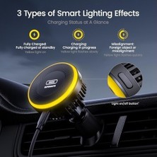 Prime Kendinden Soğutmalı Magsafe Araç Montajlı Şarj Cihazı, 15W Kablosuz Manyetik Telefon Tutacılı Superauto Hızlı Araç Şarj Cihazı, Hava Menfezi Uyumlu 16 Pro Max 15 14 13, Siyah