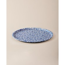 Prime Life Reve Blue Reneta Yuvarlak Tepsi - Mavi/beyaz