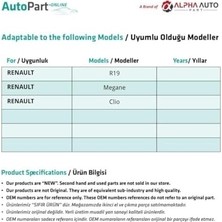 Prime Innovareauto Renault R19,MEGANE,CLIO ile Uyumlu Kolçak Somunu