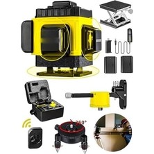 Prime Pro Alman Kaucuk 360° 12 Köşe Otomatik Hizalamalı Çizgili Lazer Metre