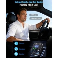 Prime Lıhan X8 Bluetooth Araç Kiti | Fm Transmitter & Çift USB Şarj Cihazı | Kablosuz Müzik