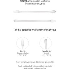 Prime Yumuşak Dokulu, Çift Taraflı Pamuklu Çubuk Dual Swabs 200 Adet