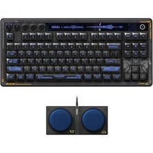 Prime 8bitdo Retro 87 Mekanik Klavye, Çalışırken Değiştirilebilir Kailh Anahtarları, Rgb Arka Işık, Programlanabilir Düğmeler, Windows ve Için Kablosuz 2.4g/bluetooth/usb-C - Mecha Break: Panter