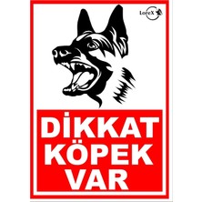 Prime Dikkat Köpek Var Pvc Uyarı Levhası