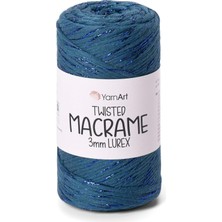 Prime El Örgü Ipi Twısted Macrame 3mm Lurex, 789, 4X250 gr