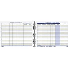 Prime Kontrol Ödeme ve Depozito Kayıtı, 20 cm x 28 Cm, 44 Sayfa (AFR60), Beyaz