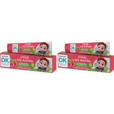 Prime Dkdent Vegan Pırıl Ahududu Aromalı Florürsüz Çocuk Diş Macunu 50 ml 2li Paket