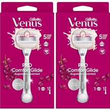 MSP Venus Comfortglide Sugarberry Tıraş Makinesi ve 1 Adet Başlık 2li Paket