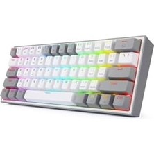 Prime Redragon K616 Fizz Pro%60 3 Mod Kablolu, 2.4 Ghz Kablosuz, Bluetooth Mekanik Oyun Klavyesi, Doğrusal Kırmızı Şalter, Pro Drive/yazılım Destekli