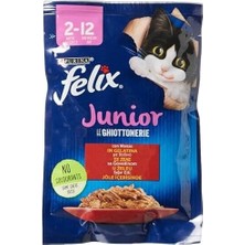 Prime Felix Yavru Sığır Etli Kedi Yaş Mama (26 x 85 Gr)