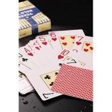 Prime Kırmızı Plastik Su Geçirmez Blackjack Iskambil Oyun Kağıdı CIN385KR