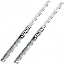 MSP Ince Bilyeli Bilyalı Dolap Çekmece Rayı Sürgüsü Metal En 1.7 cm 17 mm Uzunluk 40,6 cm
