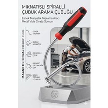 MSP Esnek Manyetik Toplama Aracı - Mıknatıslı Spiralli Çubuk Metal Vida Civata Somun Arama Çubuğu, 721781