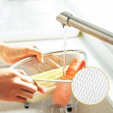 Prime Paslanmaz Çelik Ayaklı Lavabo Içi Çöp Süzgeci – 18X13X10 cm Hijyenik ve Pratik Gider Filtresi, Bulaşık Süngeri ve Tel Organizerli Lavabo Atık Süzgeci