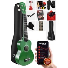 MSP UKX-233GR Yeşil Concert Ukulele (Askı Çanta Metod Pena)