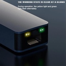 Prime USB Type C Adaptör Ethernet Dönüştürücü Metalik Gri