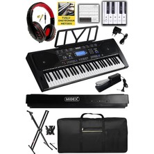 MSP PS-4500KSP Tuş Hassasiyetli 61 Tuşlu Org Sustain Pedallı USB Mp3 (Pedal Stand Kulaklık Çanta Notalık Metod)