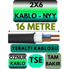 MSP 2x6 Nyy Yeraltı Kablosu, 16 Metre