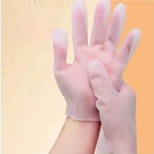 Prime Silikon Yumuşak Spa Nemlendirici Eldiven Bakım Eldiveni 1 Çift Pembe