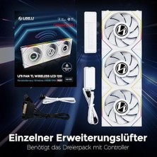 Prime Li Unı Fan Reverse Tl Wıreless LCD 3X120MM Beyaz Kasa Fanı (G99.12RTLLCD1W3W.00)