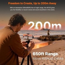 Prime 17/16/15 ve Için Air Se Kablosuz Mini Mikrofon, 48KHZ/24-BIT, Aı Gürültü Engelleme, Röportaj Youtube Tiktok Podcast Vlogging Için Içerik Oluşturucu Mikrofonlar Klip