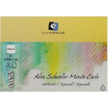 MSP Schoeller A4 300 gr Monte Carlo Sulu Boya Defteri 10'lu, Standart ALX-0227