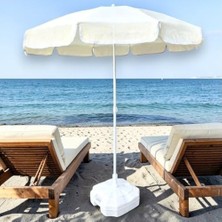Prime Plaj Şemsiyesi Krem 200 cm 10 Telli