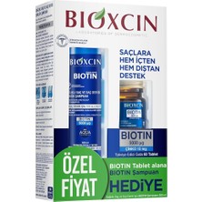 MSP Biotin Saç Bakım Seti – Dökülme Karşıtı Şampuan 300 ml + Biotin 5000 Mcg 60 Tablet – Saç Sağlığı Için Takviye Edici Set