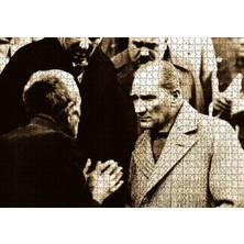 MSP Atatürk Dinlerken 1000 Parça Puzzle Yapboz Mdf Ahşap