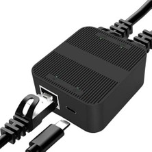 Prime 0246 Ethernet Splitter 1 Giriş 2 Çıkış Gigabit 1000MBPS Çevirici Çoklayıcı Ethernet Splitter | 1 Giriş 2 Çıkış | Gigabit 1000MBPS | Usb-C Güç Destekli