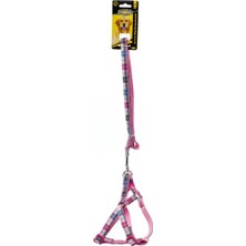 Baron Pet Doglife Ekose Desenli Köpek Göğüs Tasması + Gezdirme 1,5cm