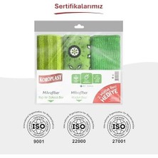 Prime Çok Amaçlı Mikrofiber Mutfak Bezi 3'lü Ekonomik Iz Bırakmaz, Ekstra Emici, Hızlı Kuruyan Mikrofiber Temizlik Bezi, Mutfak, Ofis, Kafe, Otel