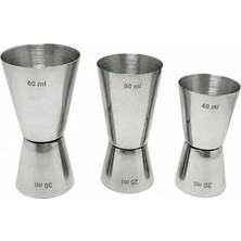 MSP 20/40 ml - 25/50 ml - 30/60 ml Kokteyl Bardak 3 Lü Jigger CIN438