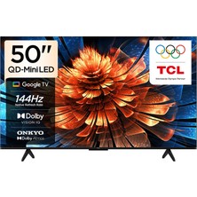 Prime Life 50 Inç Akıllı Tv 50Q6C 4K Qd-Mini LED Renkli Quantum Crystal HDR10+ Oyun Google Tv, 144Hz Doğal Yenileme Hızı, Onkyo 2.1 Hi-Fi Ses Sistemi, Dolby Atmos, Yapay Zekâ Modu,game Master