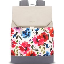 Prime Life Zen Eco MCE-1306 Sırt Çantası - Macbook Çantası, Hırsızlığa Karşı Koruma, Küçük, Mini, 13-14 Inç Laptop, Günlük ve Iş Kullanımı, Şık Tasarım, Üniversite ve Okul Için, Bej Çiçekli