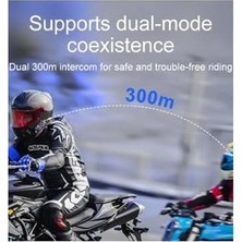 Prime Y20 Max Motosiklet Bluetooth 5.3 Kask Intercom 2 Kişi 300 Metre Eşleşme Özellikli