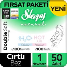 Prime Life Natural Double Soft Fırsat Paketi Bebek Bezi 1 Numara Newborn 50 Adet
