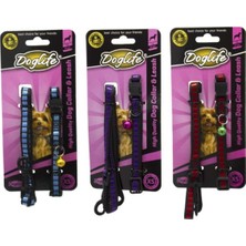 Baron Pet Doglife Desenli Zilli Köpek Boyun Tasması + Gezdirme Xs