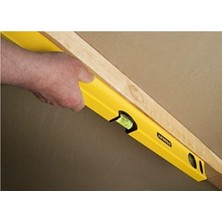 Klasik Su Terazisi (100 cm Uzunluk, Yatay/dikey Su Terazisi, Şok Emici, Hassasiyet ± 0,5 Mm/m) STHT1-43105, Sarı