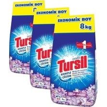 Prime Tursilmatik Leylak Bahçesi Toz Çamaşır Deterjan 8 Kg, Leylak Bahçesi 8kg (3 Paketi)