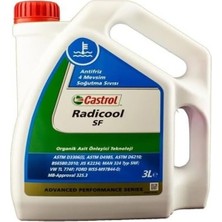 Prime Castrol Radicool Sf 3 Lt Kırmızı Antifriz