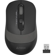 Prime A4 Tech FG10 Kablosuz Optik 2000 Dpı Mouse, 4 Yönlü Scroll, Siyah Gri