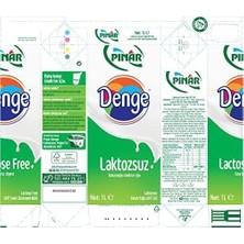 Prime Süt Denge Laktozsuz 1l 2li Paket