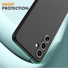 Prime - ile Uyumlu Galaxy S25 Fe Kılıf Kamera Korumalı Yumuşak Renkli Mat Silikon + 9h Ekran Koruyucu Cam Set