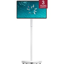 Prime Life Go Plus Pro 27" Full Hd 100 Hz Dokunmatik Ekranlı Taşınabilir Akıllı Monitör, Android Işletim Sistemi, Dahili Batarya, Dahili Kamera, Subwoofer, Wi-Fi 6, Beyaz